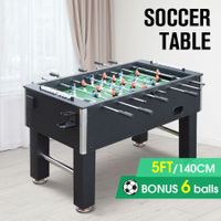 Soccer Table Foosball Football Game with 6 Balls 138x76x87cm