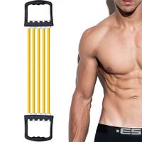 5 Tube Resistance Exercise System Bands Strength Trainer, Upper Body Puller for for Home Gym Muscle Training Exerciser