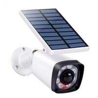 Fake Surveillance Camera Dummy Cctv Security Bullet Camera Solar Battery LED Light Sensor Outdoor