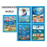 Magic Book, Reusable Water Drawing Book, Sensory Coloring Book, Early Education Toys