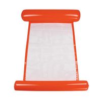 Outdoor Foldable Water Hammock Single People Increase Inflatable Air Mattress Beach Lounger Floating (Orange)