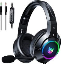 PS4 Stereo Gaming Headset, PS4 | PS5 with Microphone, Gaming Headset with RGB LED Lights