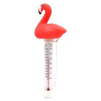 Floating Pool Thermometer, Pond Water Thermometer with String (Flamingo)