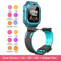 Kids Smart Watch LBS Position Baby Smart Watch Dual Cameras SOS Phone Col.Blue