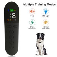 Electric Dog Training Collar Waterproof Rechargeable Pet Remote Control Beep Vibration Suitable For Large And Small Dogs