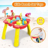 Kids Sand Water Table Educational Toys Outdoor Beach Playset Bucket Spade 45Pcs