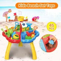 Kids Beach Toys Sand Water Table Outdoor Playset Educational Bucket Spade 45Pcs