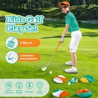 Kids Golf Clubs Set Practice Children Putter Outdoor Play Game Educational Toy