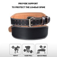 PU Workout Belt Weight Lifting Lower Back Support for Squats, Deadlifts, Cross Training