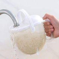 Convenient plastic cleaning kitchen quick wash rice washing device rice washing multifunctional rice washer 1pcs