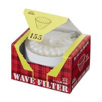 Wave Filters KWF-155 Pack of 50 Sheet White Convenient box type for taking out and storing 22211 (155(1 to 2 people)) - (50Pcs)