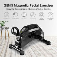 Mini Pedal Exercise Bike Magnetic Under Desk Exerciser Peddler Portable Home Gym Trainer with LCD Display