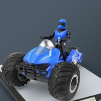 2.4G RC Car 1?16 Remote Control Car Rotating Motorcycle Light Music Dancing Deformation Stunt Car Children's Toy for Boy Gift