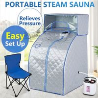 Portable Steam Sauna Tent w/ Head Cover