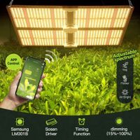 4000W Wireless Full Spectrum Indoor LED Plant Grow Light Lamp Bluetooth Smart Control APP Timing Function Dimming