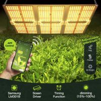 6000W LED Grow Light for Indoor Plants Full Spectrum Wireless Remote Control APP Timing Function Dimming