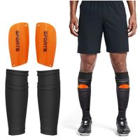 Worthwhile football shin guard padded sock for teenagers, protective legging gear(1 pair)