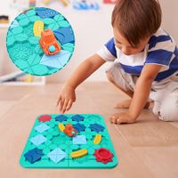 Tabletop Game Building Road Maze Thinking Logical Reasoning Create Road Pull Back forklift Children'S toy