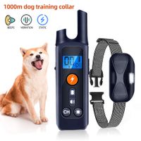 1000m Dog Training Collar Waterproof Pet Remote Control Collar With Shock Vibration Electric Sound Shocker Dog Products