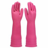 Rubber Dishwashing Gloves ?for Kitchen, Household Cleaning Gloves, Waterproof, Reusable, Durable (Medium)