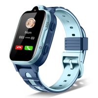 4G Smart Watch for Children, GPS Tracker Watch with Video Call, Pedometer, Geo-Fence, SOS Anti-Loss of Early Educational Tools, 1.69 HD Screen, Smartwatches for Children Col Blue