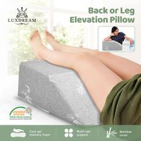Luxdream Foam Bed Wedge Leg Elevation Pillow with Breathable Cover