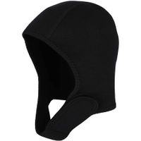 2mm Neoprene Adjustable Scuba Diving Surfing Swimming Sun UV Protection Hat for Women Men - Black