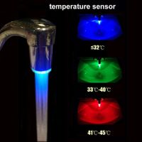 Temperature Sensitive Water powered 3-Color LED Faucet