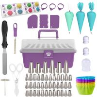 Cake Decorating Tools 115-Piece Piping Bags&Tips Set Cake Decorating Kit with 42 Piping Tips Cake Decorating Supplies with Frosting Tips&Bags Cupcake Decorating Kit