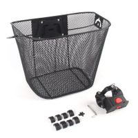 Bicycle basket Iron net basket detachable portable basket