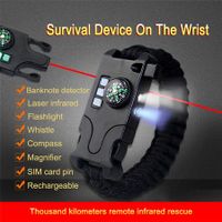 Multifunctional Survival Bracelet - Black