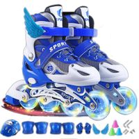 SizeS Roller Skates for Girls and Boys,Adjustable 3 Sizes for Kids Toddler Rollerskates with Light up Wheels