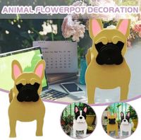 Yellow French Bulldog Flower Pot, French Bulldog Flower Pot, Dog Shaped Succulent Flower Pot, Animal Shaped Succulent Vase For Home Garden Office Desktop Decoration