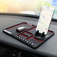 Car Dashboard Anti-Slip Mat Auto Phone Cushion For Mobile Phone Bracket Navigation Storage PVC Cushion Car Interior Accessories