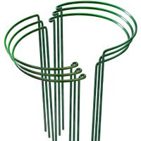 6 Pack Plant Support Stakes, Metal Peony Support, Garden Plant Cage, Plant Support Ring