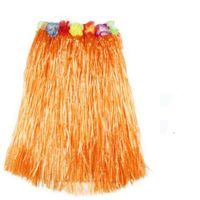 Adult Artificial Grass Hula Skirt For Costume Party , Length 80CM, Orange