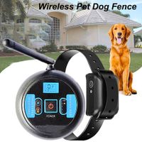 Wireless pet trainer bark stopper electronic dogs fence containment system collars