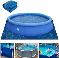 Swimming Pool Ground Cloths Waterproof Covers,Dust Proof Paint Tarp and Paint Plastic Drop Cloth,Supply All Purpose PES (274 x 274 cm)