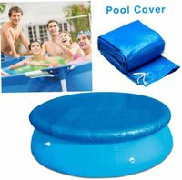 Round Swimming Pool Solar Cover,Durable Dustproof Rainproof Pool Cover for Inflatable Family Pool Paddling Pools (457cm)