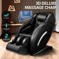 HOMASA 3D Intelligent Full-body Massage Chair Zero-gravity Electric Massager Black