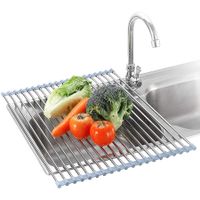 Roll Up Dish Drying Rack Over The Sink for Kitchen Sink 37x23 CM Drying Rack