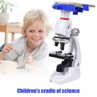 1200X Student Monocular Biological Microscope Set LED Home School Science Educational For Kids Child Lab Optical Instruments