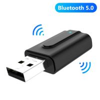 2 in 1 Bluetooth 5.0 USB Receiver Transmitter Adapter for PC Laptop Speaker Box,Plug and Play