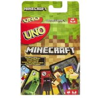 UNO Minecraft Card Game includes the world of Minecraft