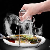 Stainless Steel Collapsible Clamp Anti-Burning Hot Dish Bowl Clip Dish Pan Clamp Kitchen Utensil