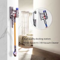 Vacuum Cleaner Docking Station Replacement - Wall Mounted Accessories Bracket Compatible with Dyson V7 V8 Cord-Free Vacuum Cleaners