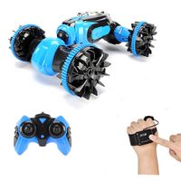 Amphibious RC Car for Kids 2.4 GHz Remote Gesture Control Boat Waterproof RC Stunt for Boys or Girls