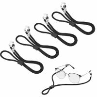 4PCS Premium Nylon Eyeglass Straps,  Adjustable Eyewear Retainers, Anti-slip Eyeglass Chains Lanyard, Sport Sunglass Retainer Holder Strap for Men and Women