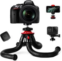 Tripod for iPhone, Flexible Camera Tripod with Remote for iPhone 12 XS,Samsung, Waterproof and Anti-Crack Phone Tripod Stand for GoPro, Portable Travel Tripod for Live Streaming Vlogging Video