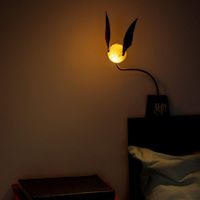 Harries Potter Movie Tv Peripheral Golden Snitch Quidditch Lamp Quintessential Movable Wings Night Clip Lamp Bedside Lamp Toys